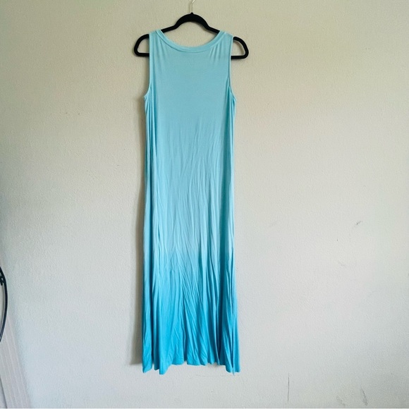Soho New York Company Blue Sleeveless V-Neck Sundress maxi Large casual summer - Picture 10 of 10